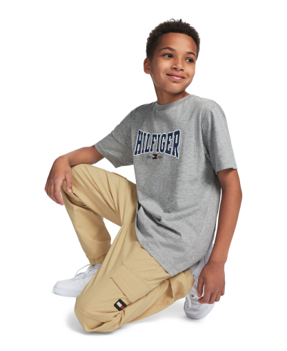 Tommy Hilfiger Boys' 8-20 Logo Cargo Jogger Pants - Warm Sand