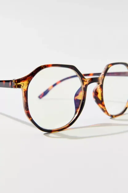 Denny Round Blue Light Glasses - Neutral