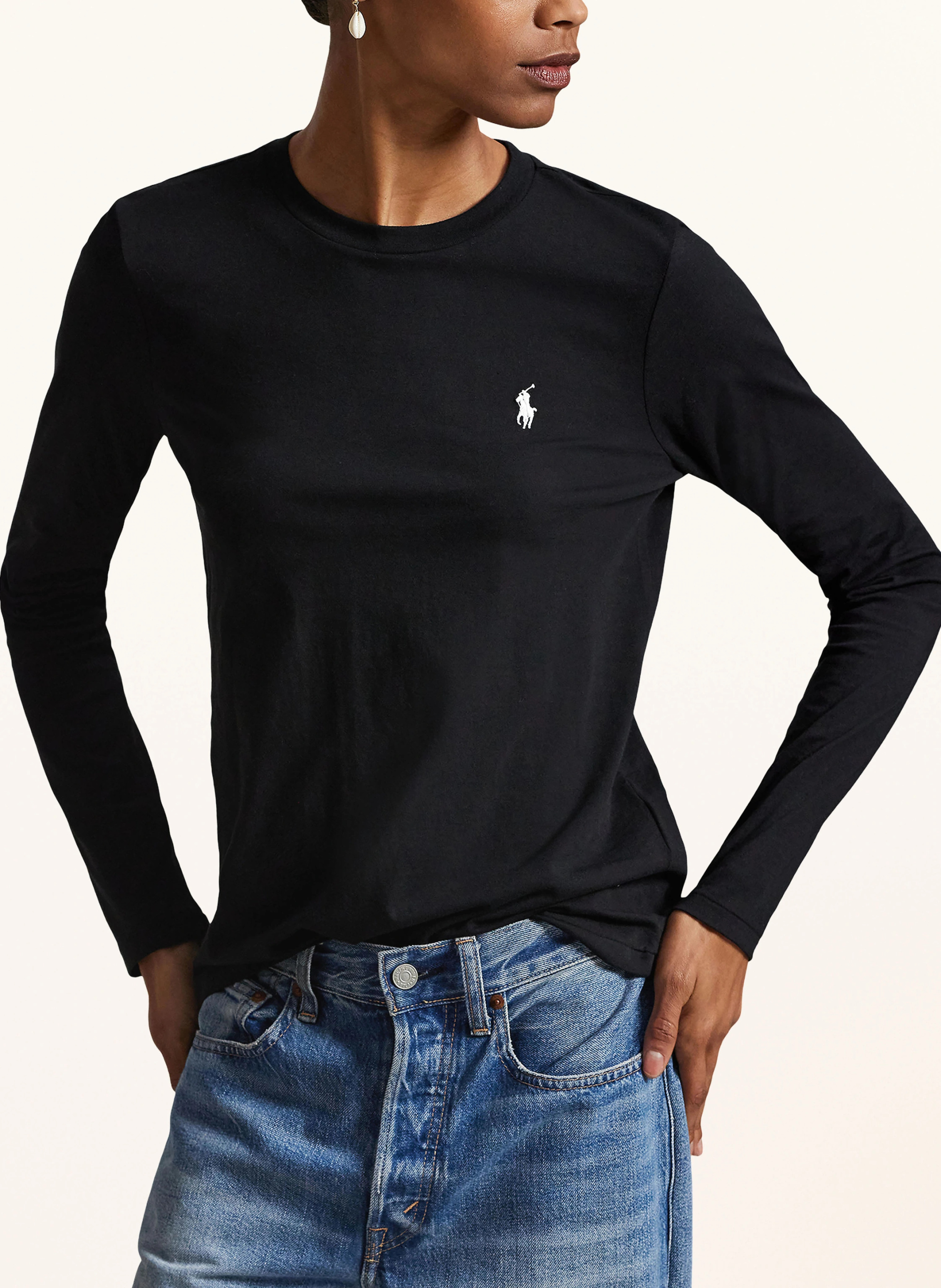 POLO RALPH LAUREN Longsleeve – SCHWARZ