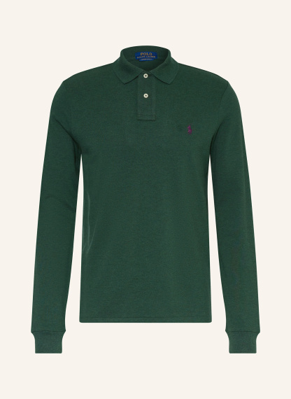 POLO RALPH LAUREN Piqué-Poloshirt Custom Slim Fit – DUNKELGRÜN