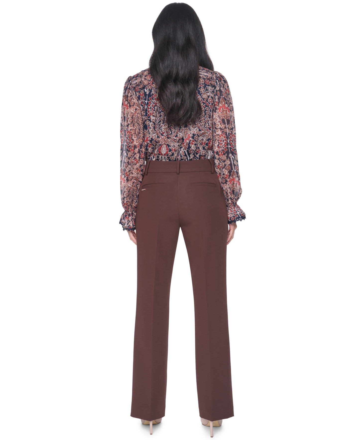 Tommy Hilfiger Women's Sutton Mid-Rise Bootcut Pants - Chicory