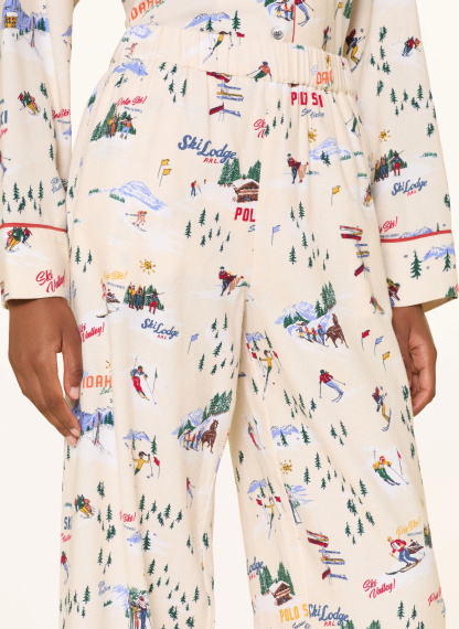 POLO RALPH LAUREN Schlafanzug aus Flanell – ECRU / ROT / GRÜN
