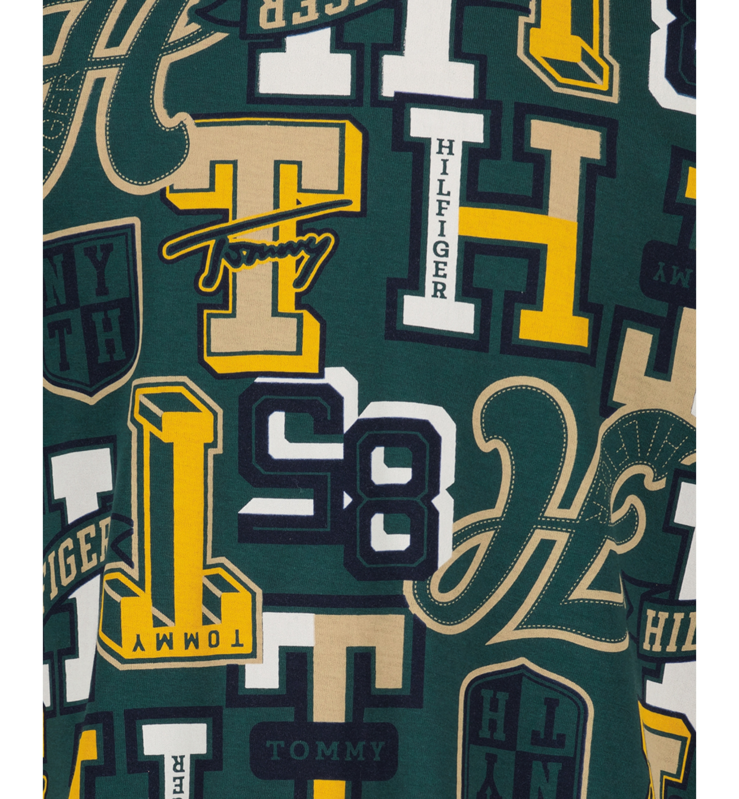 Tommy Hilfiger Boys' 2T-7 Varsity Print Short-Sleeve T-Shirt - June Bug