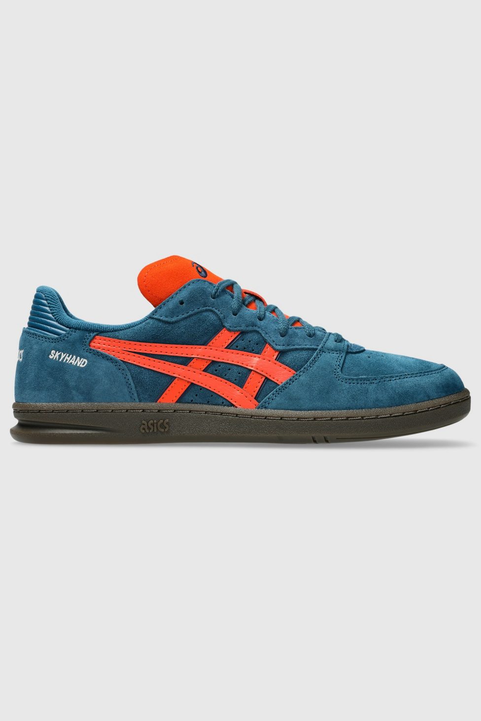 ASICS Skyhand OG Suede Sportstyle Sneakers - Restful Teal/Cherry Tomato