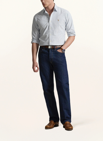 POLO RALPH LAUREN Hemd Custom Fit – BLAU / WEISS