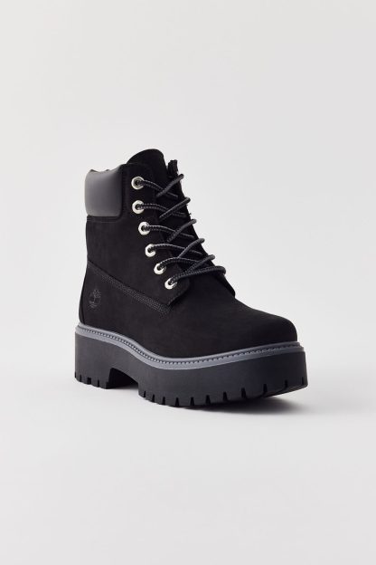 Timberland Women's Stone Street 6-Inch Platform Waterproof Boots - Black