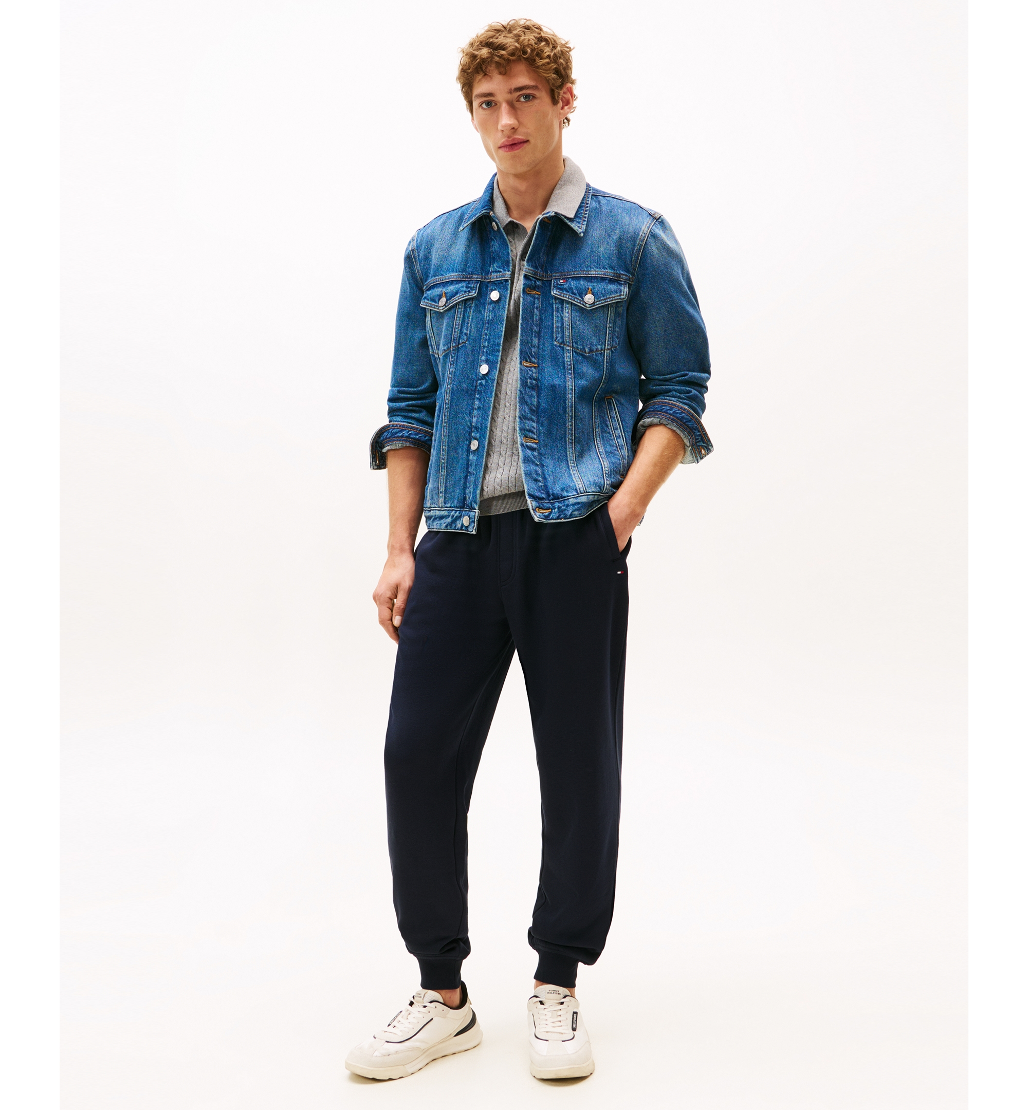 Tommy Hilfiger Men's Flag Logo Sweatpants - Desert Sky