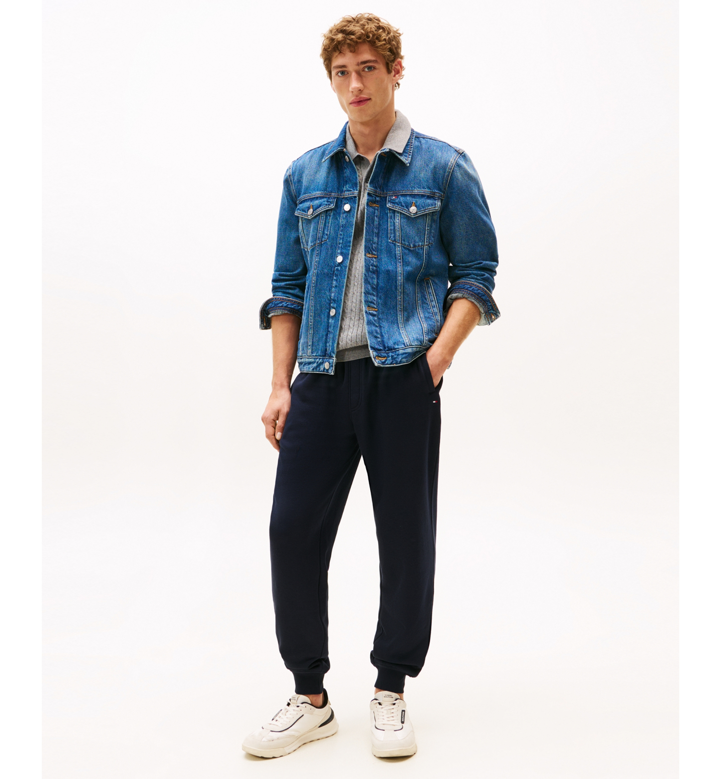 Tommy Hilfiger Men's Flag Logo Sweatpants - Desert Sky