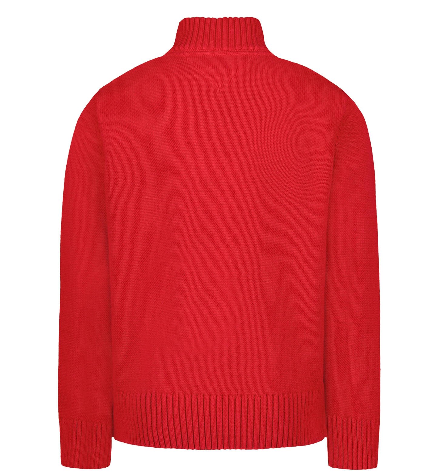 Tommy Hilfiger Boys' 8-20 Zipneck Cotton Quarter-Zip Sweater - Scarlet Sage