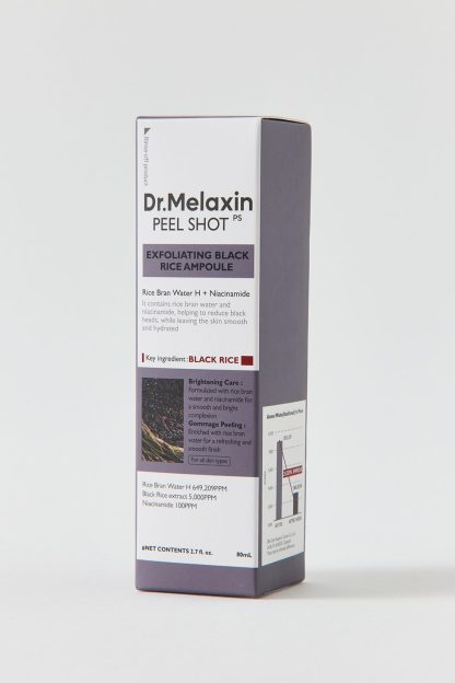 Dr. Melaxin Peel Shot Exfoliating Ampoule - Black Rice Ampoule