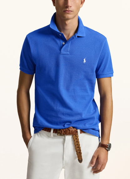 POLO RALPH LAUREN Piqué-Poloshirt Custom Slim Fit – BLAU (1)