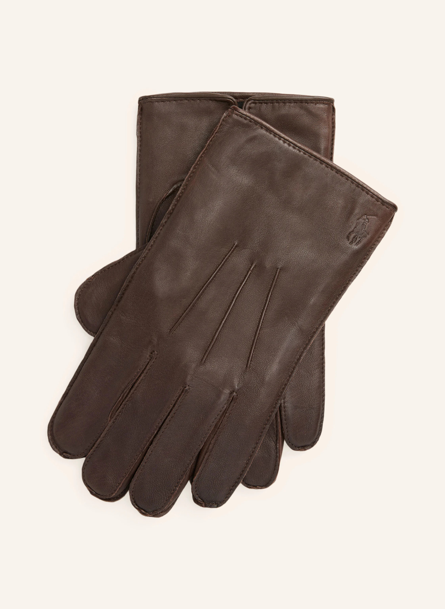 POLO RALPH LAUREN Lederhandschuhe – DUNKELBRAUN
