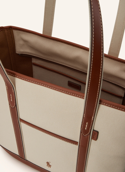 POLO RALPH LAUREN Shopper – CREME / COGNAC