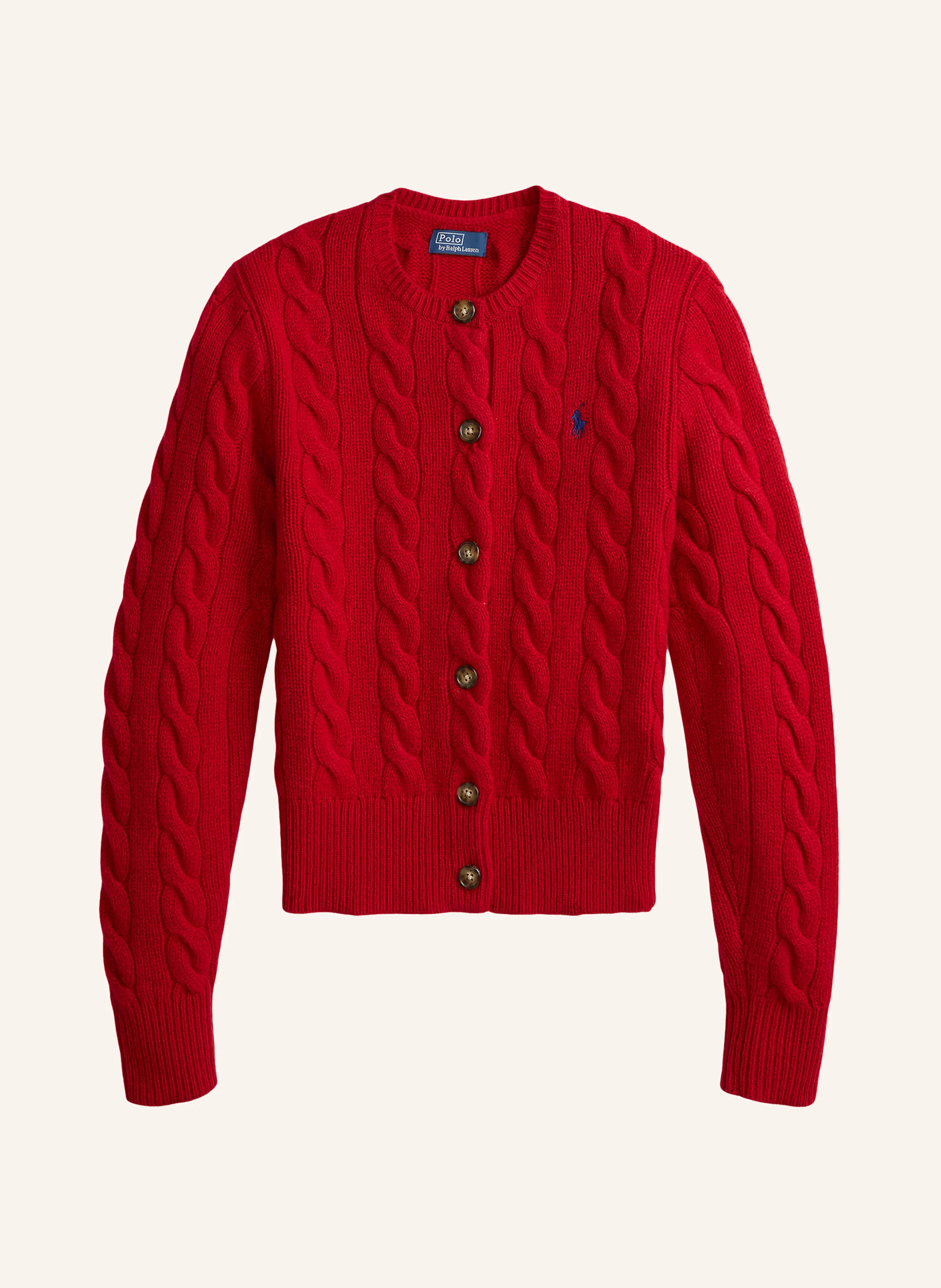 POLO RALPH LAUREN Strickjacke – ROT