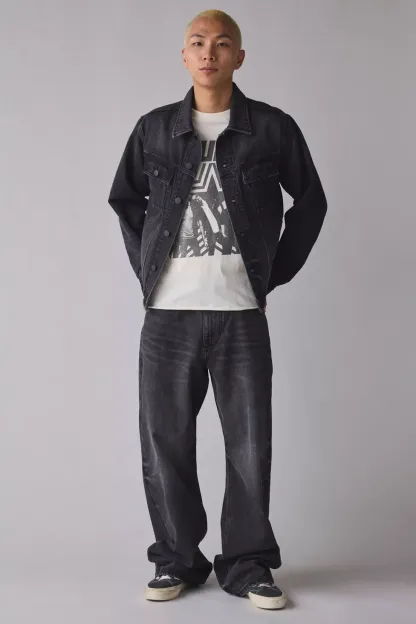 BDG Classic Denim Trucker Jacket - Black