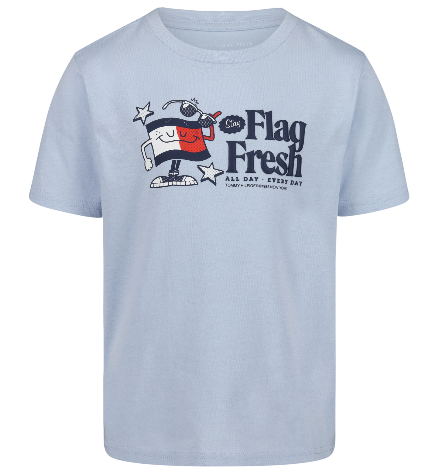 Tommy Hilfiger Boys' 2T-7 Flag Fresh Short-Sleeve T-Shirt - Blue