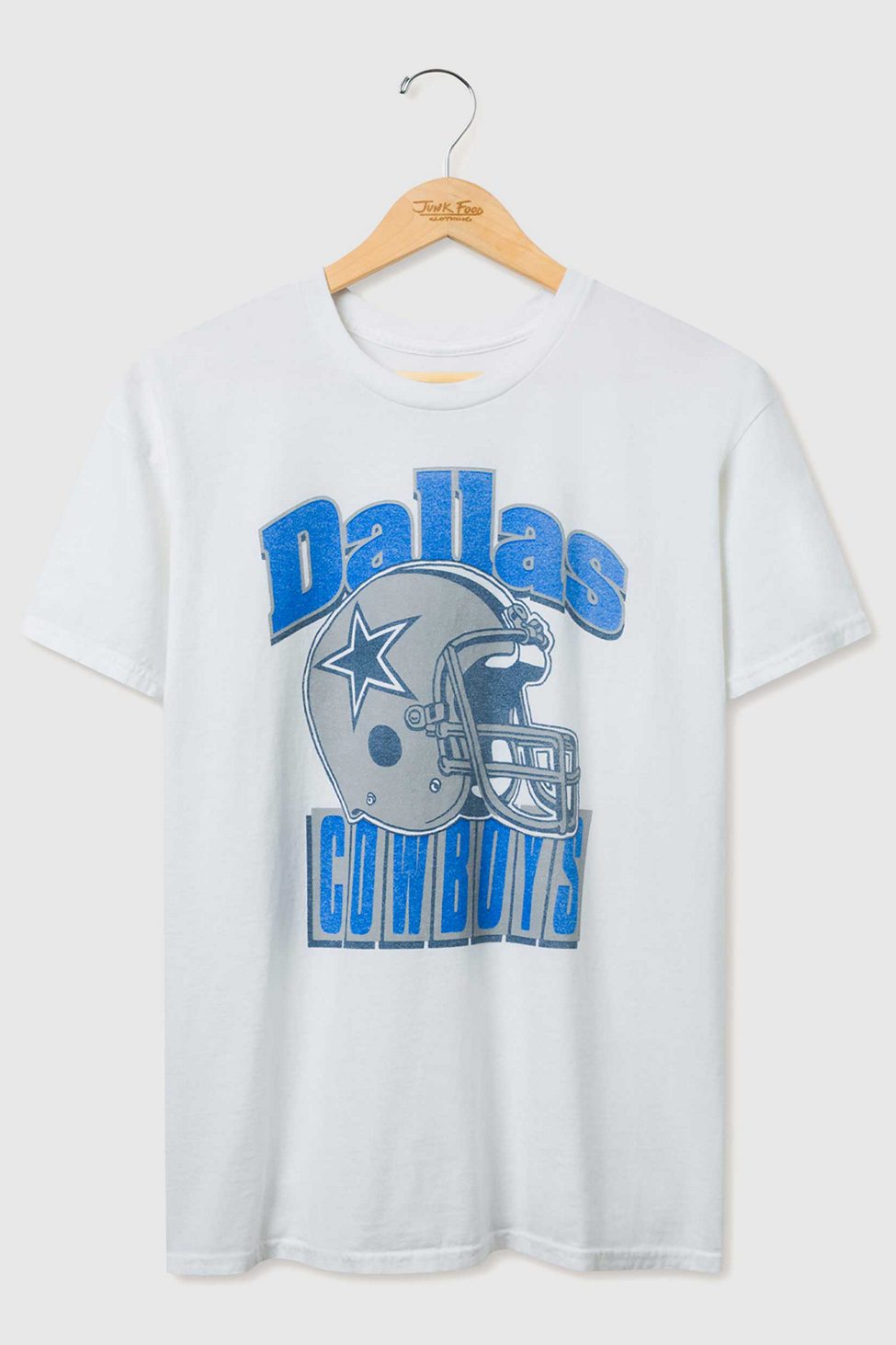 Junk Food NFL Throwback Helmet Flea Market Tee - Dallas Cowboys