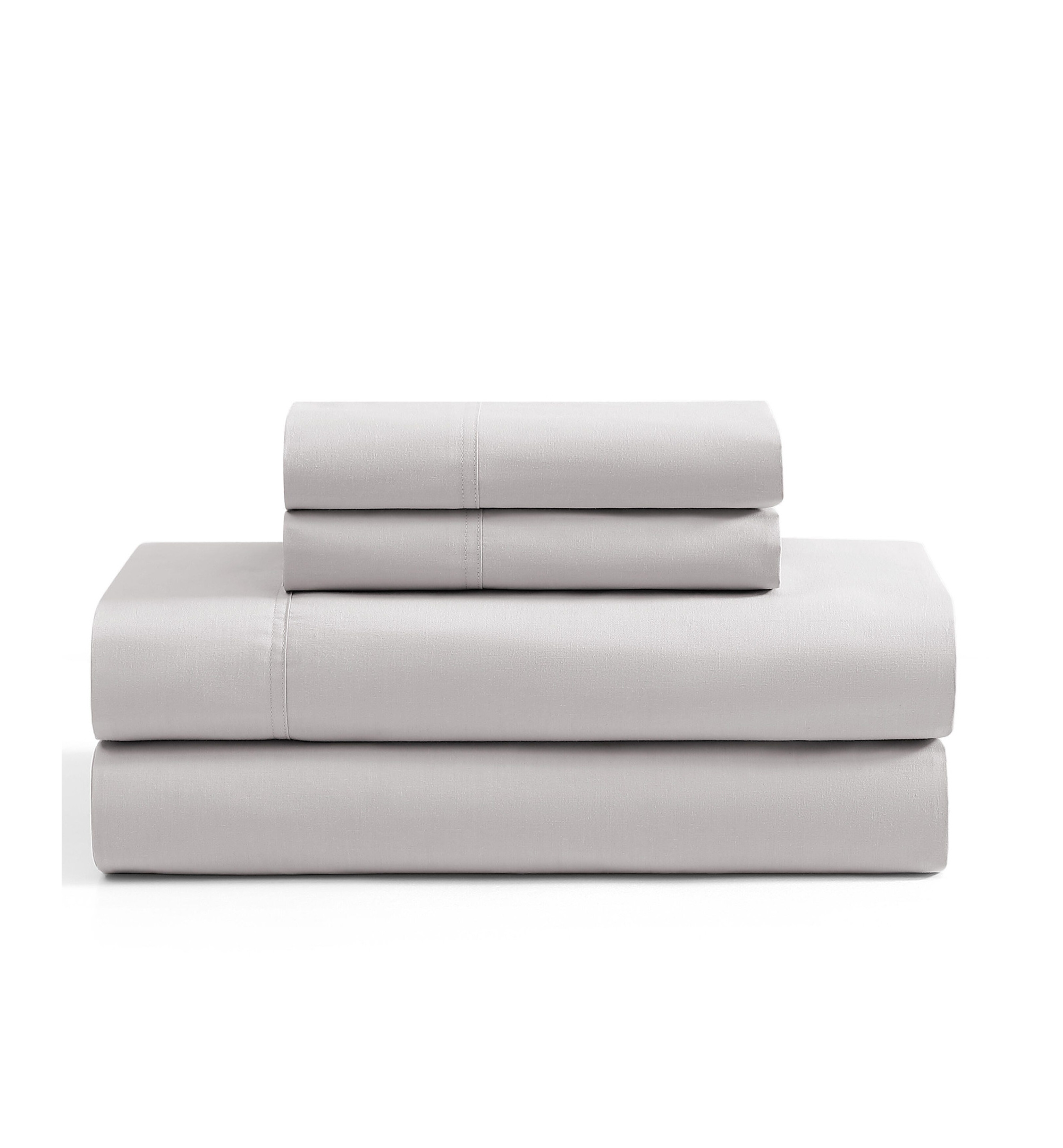 Tommy Hilfiger Solid 200-Thread Count Cotton Percale Sheet Set - Rocky Gray