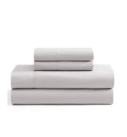 Tommy Hilfiger Solid 200-Thread Count Cotton Percale Sheet Set - Rocky Gray