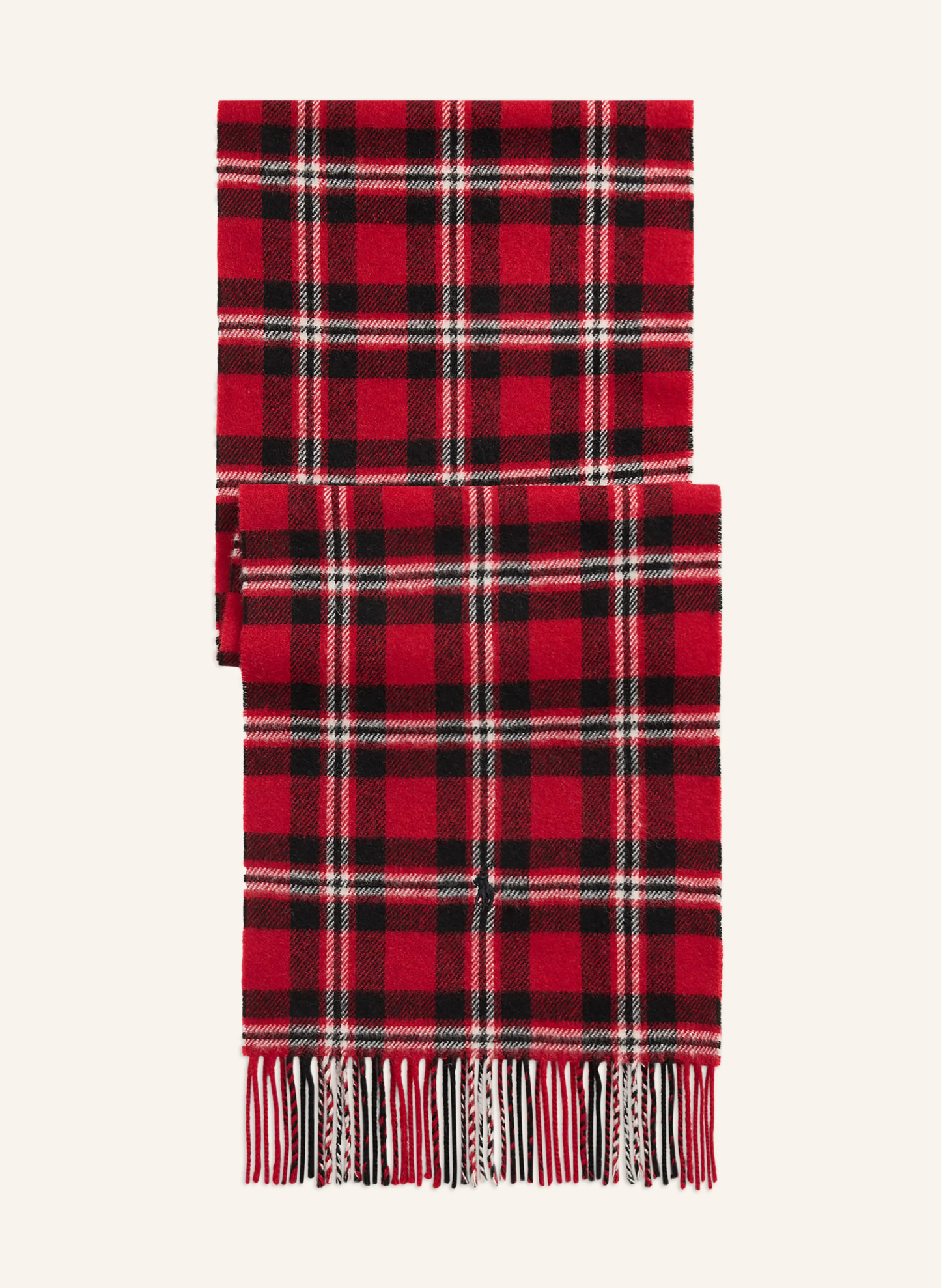 POLO RALPH LAUREN Schal – ROT / SCHWARZ