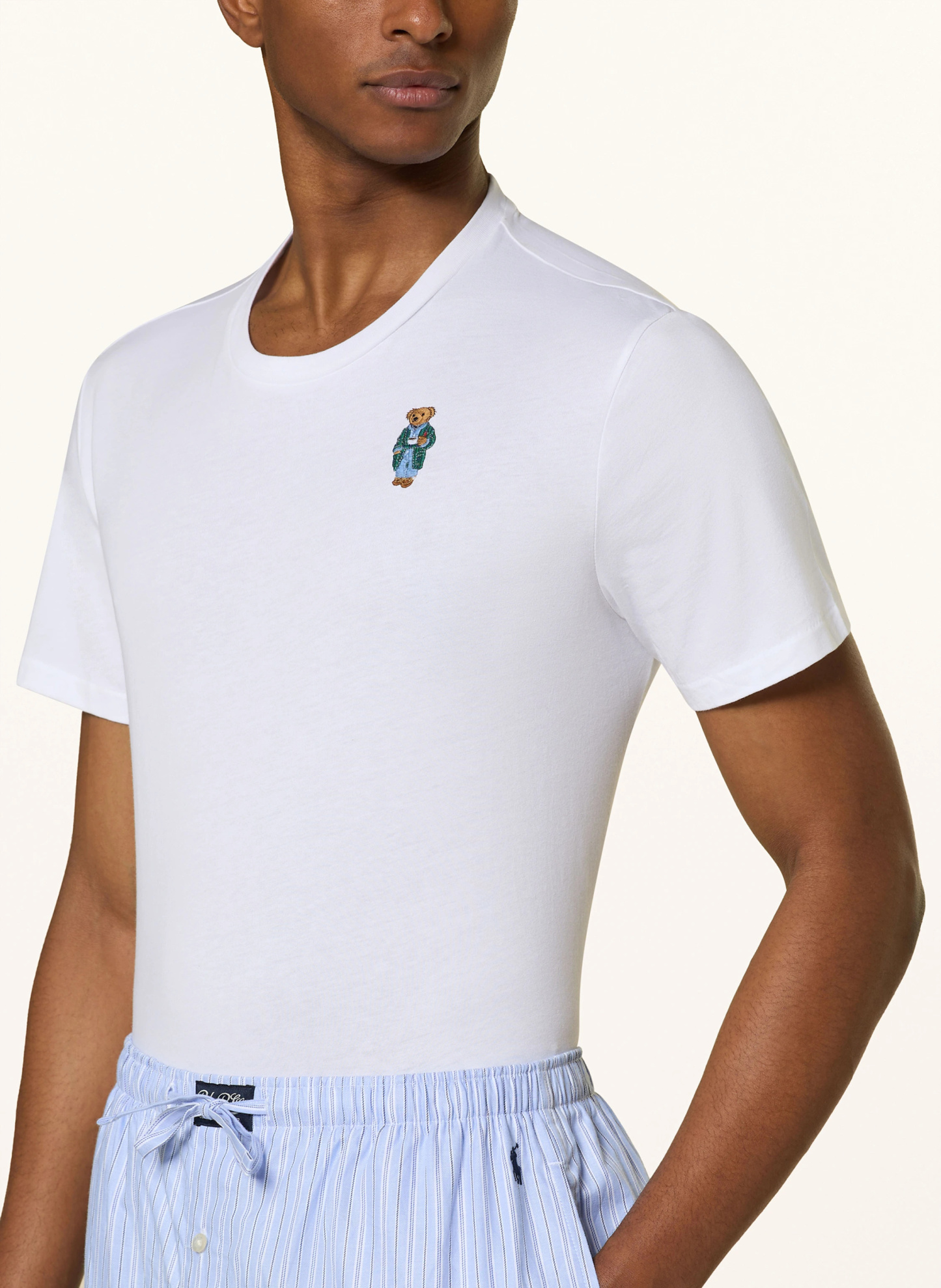 POLO RALPH LAUREN Schlafanzug – HELLBLAU / WEISS / DUNKELBLAU