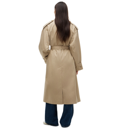 Tommy Hilfiger Women's American Icons Oversized Double-Breasted Trench Coat, Macy's Exclusive - Beige