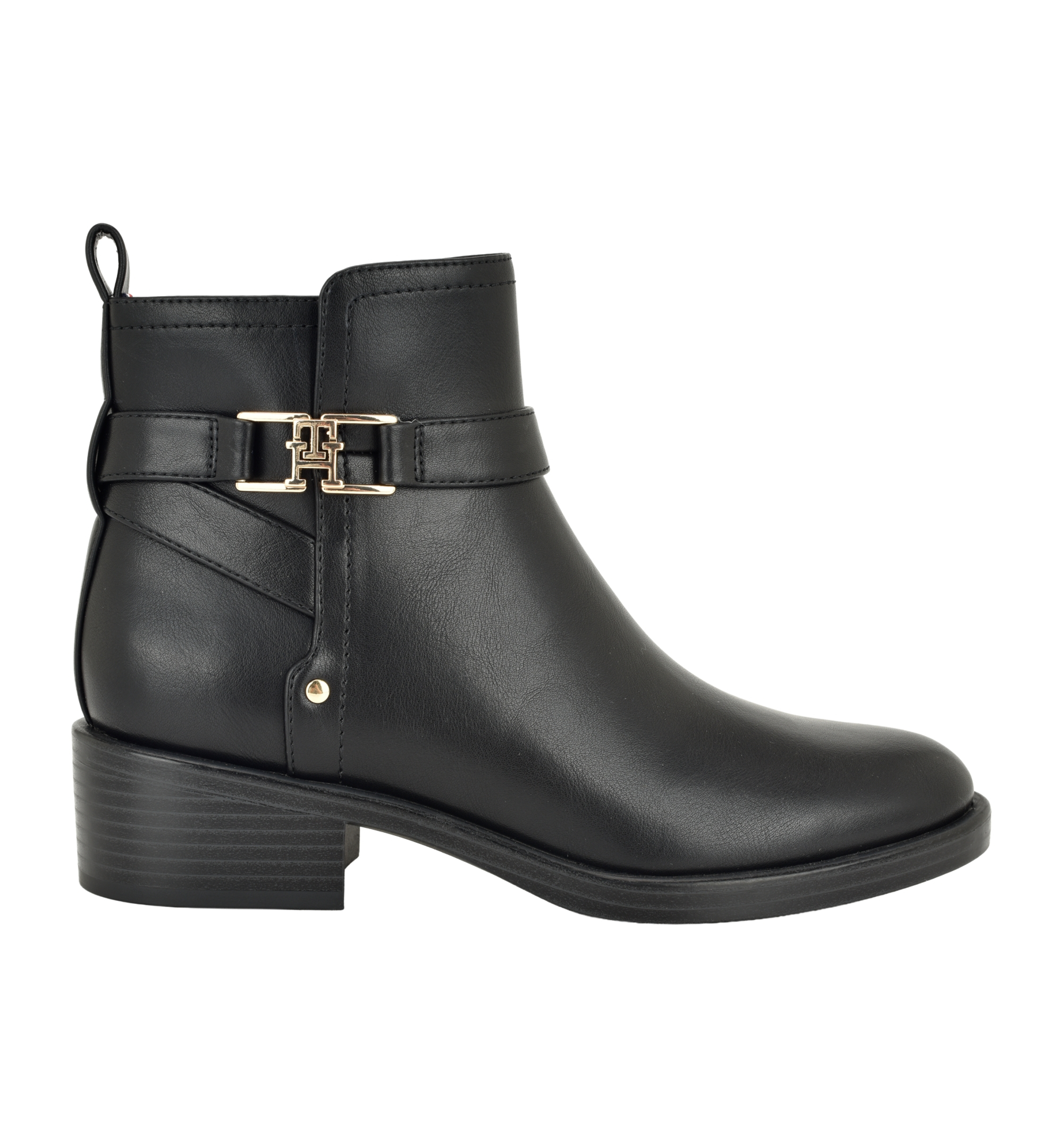 Tommy Hilfiger Women's Idala Ornamented Side Zip Booties - Black