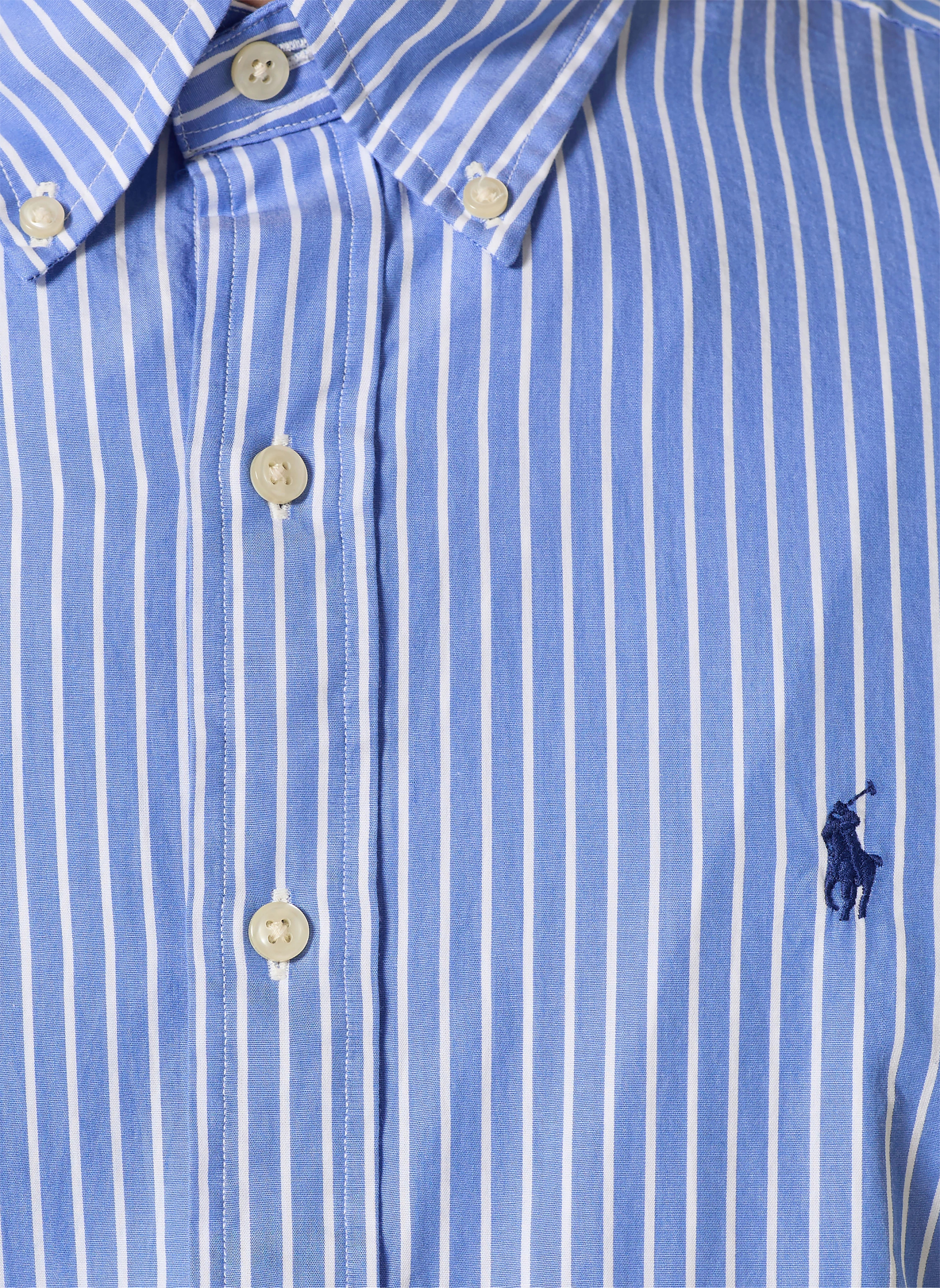 POLO RALPH LAUREN Hemd Custom Fit – BLAU / WEISS