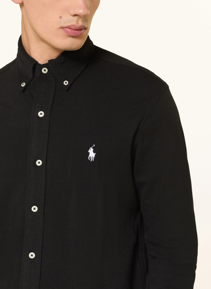 POLO RALPH LAUREN Piqué-Hemd Custom Fit – SCHWARZ (1)