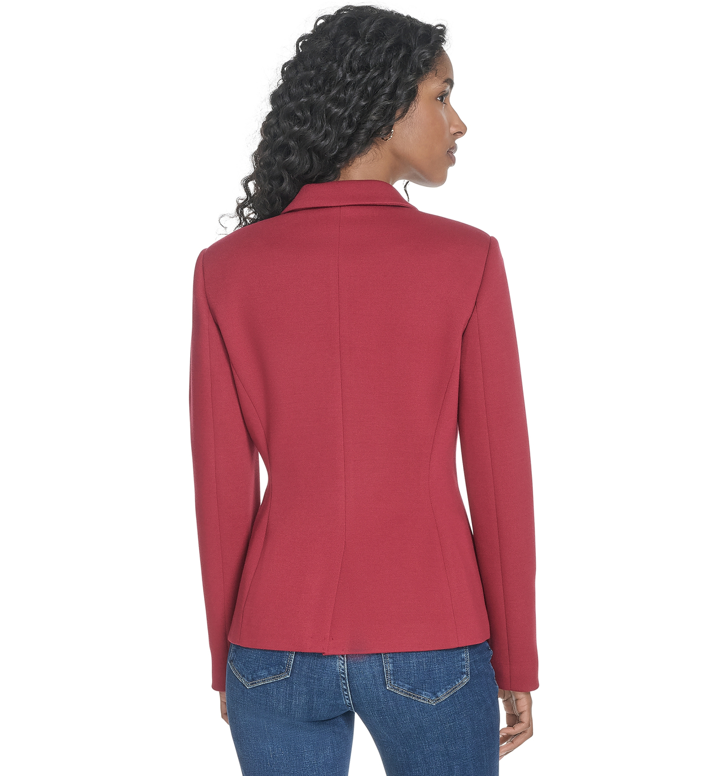 Tommy Hilfiger Women's One-Button Blazer - Crimson