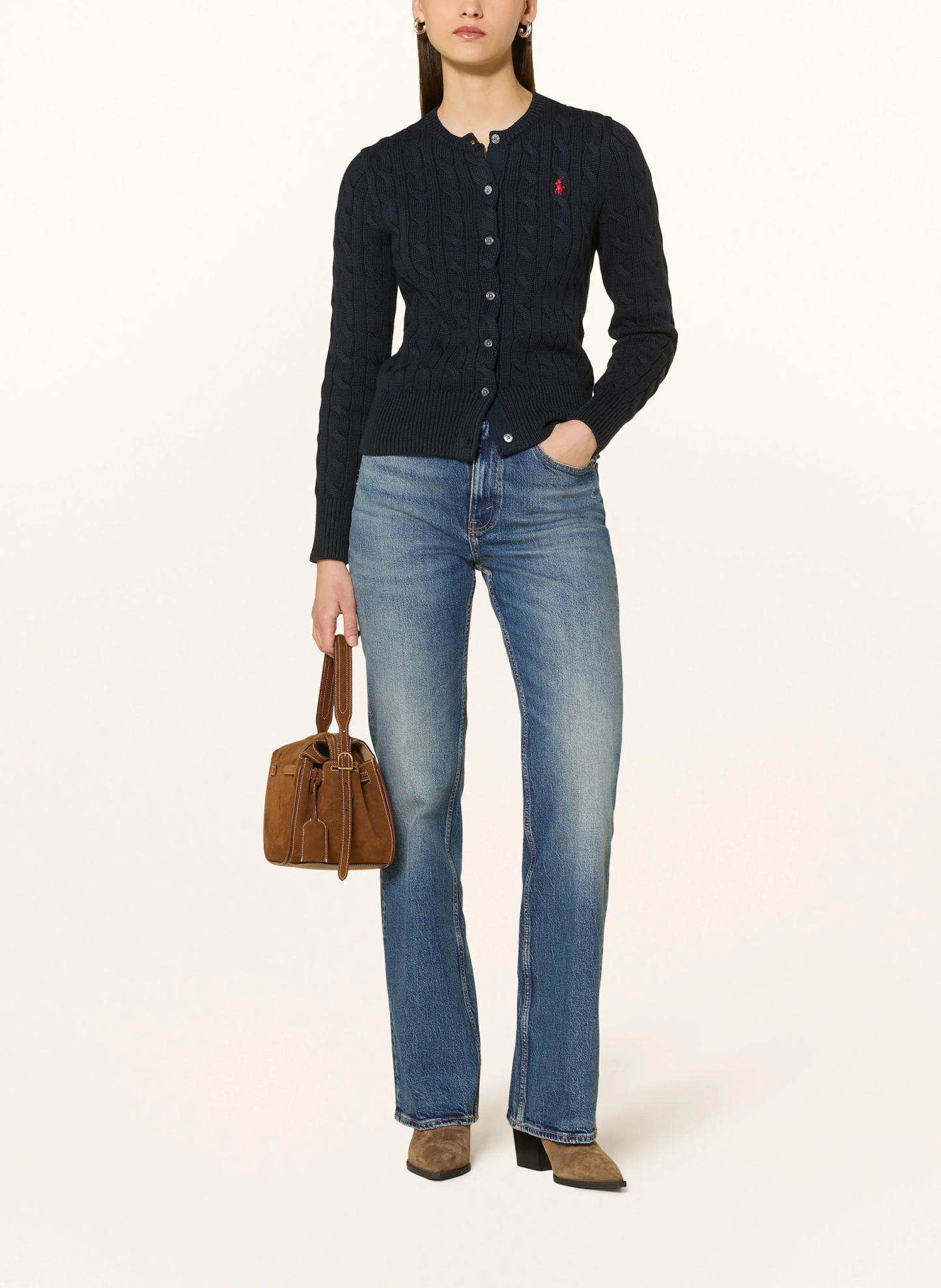 POLO RALPH LAUREN Strickjacke – DUNKELBLAU