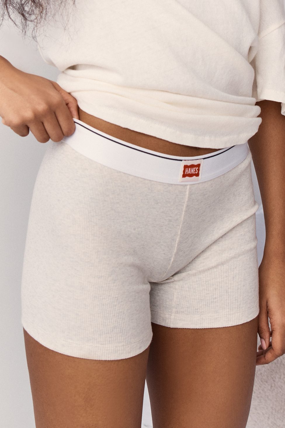 Hanes UO Exclusive Jersey Knit Boxer Briefs - Grey
