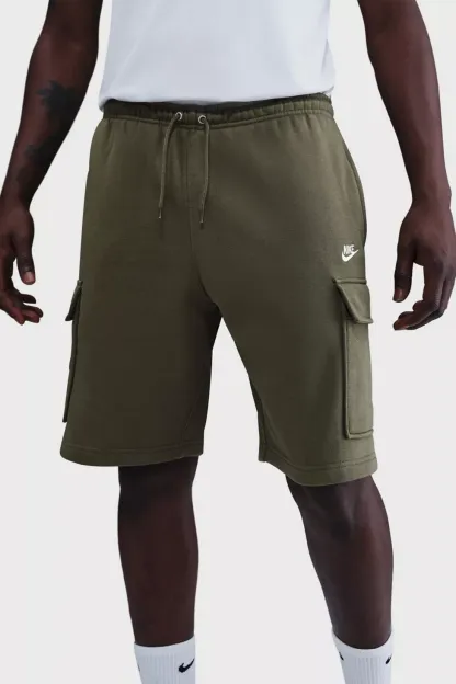 Nike Club Fleece Cargo Shorts - Olive