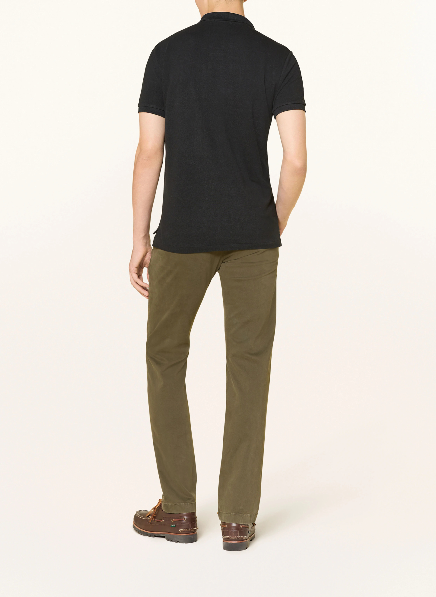 POLO RALPH LAUREN Piqué-Poloshirt Slim Fit – SCHWARZ