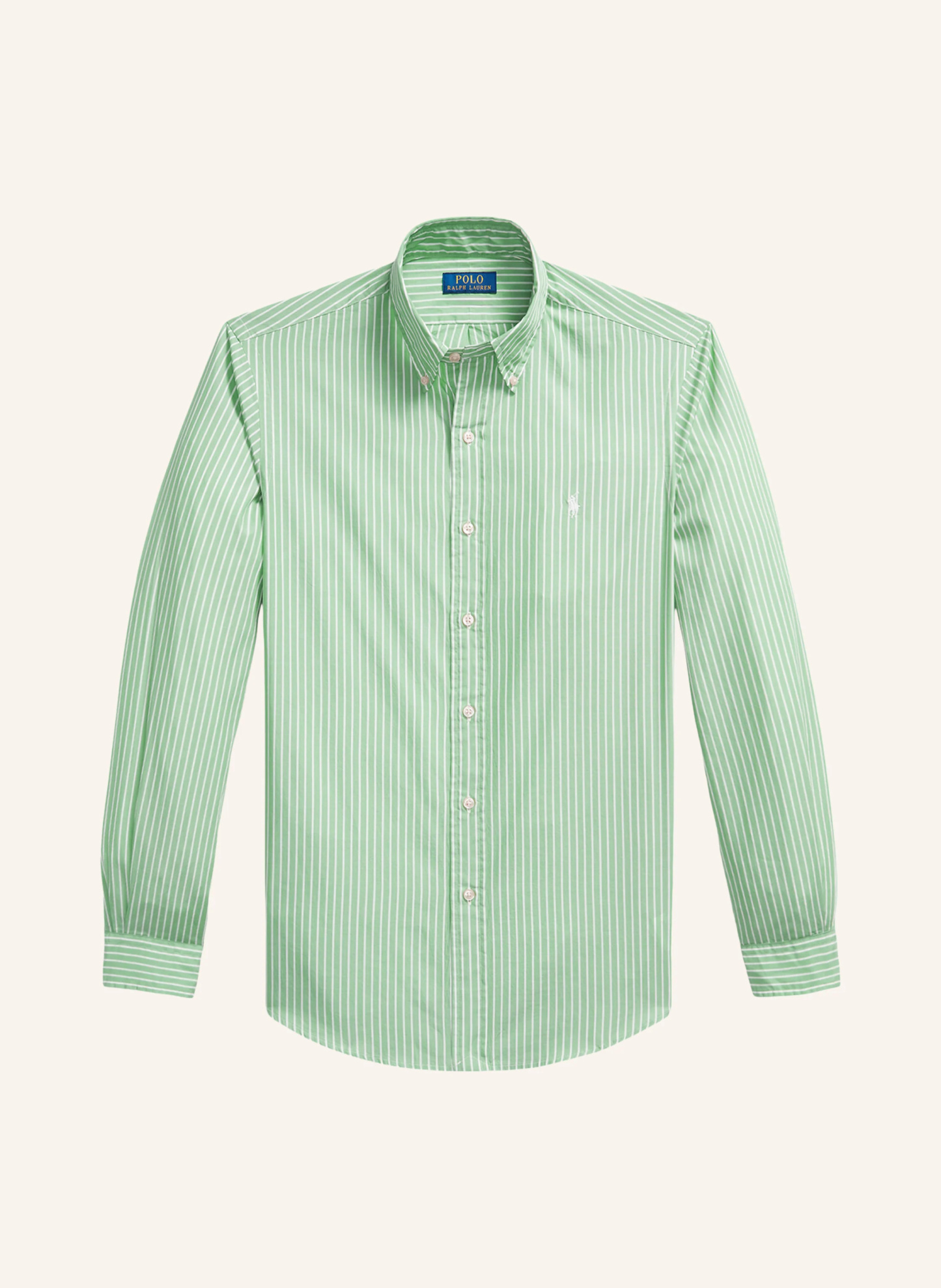 POLO RALPH LAUREN Hemd Custom Fit – MINT / WEISS