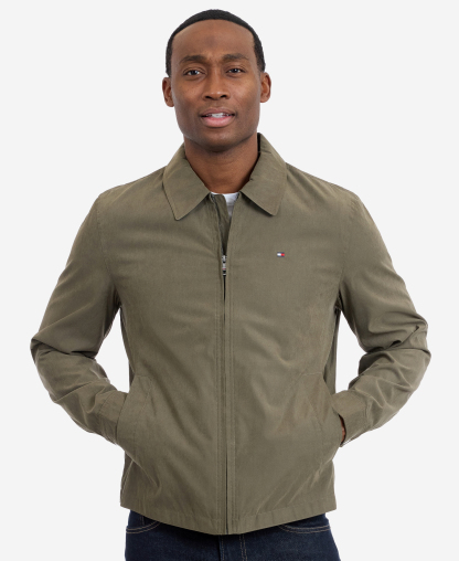 Tommy Hilfiger Men's Wind Resistant Golf Jacket - Olive