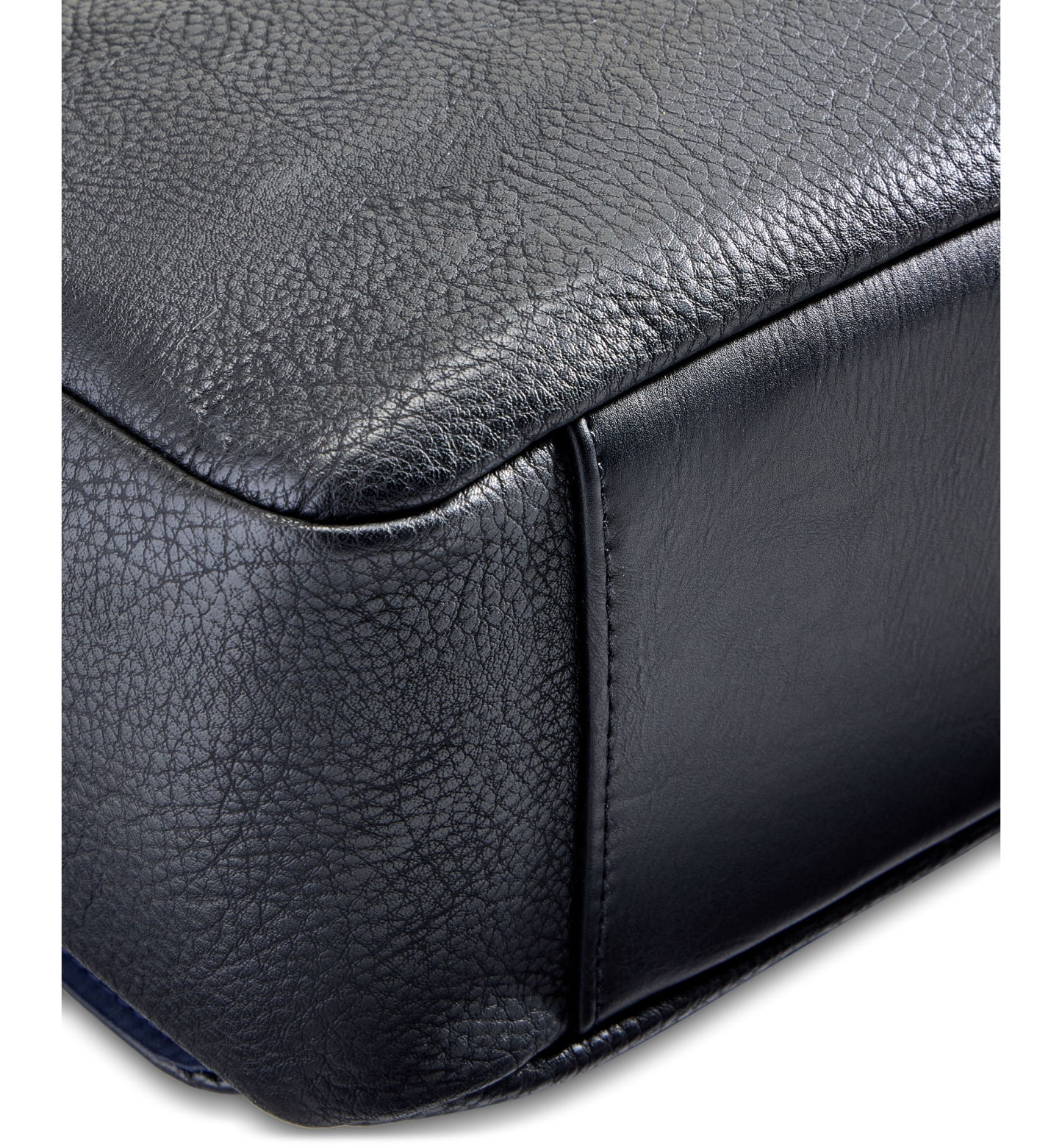 Tommy Hilfiger Men's Pebble Faux-Leather Leo Messenger Bag - Black