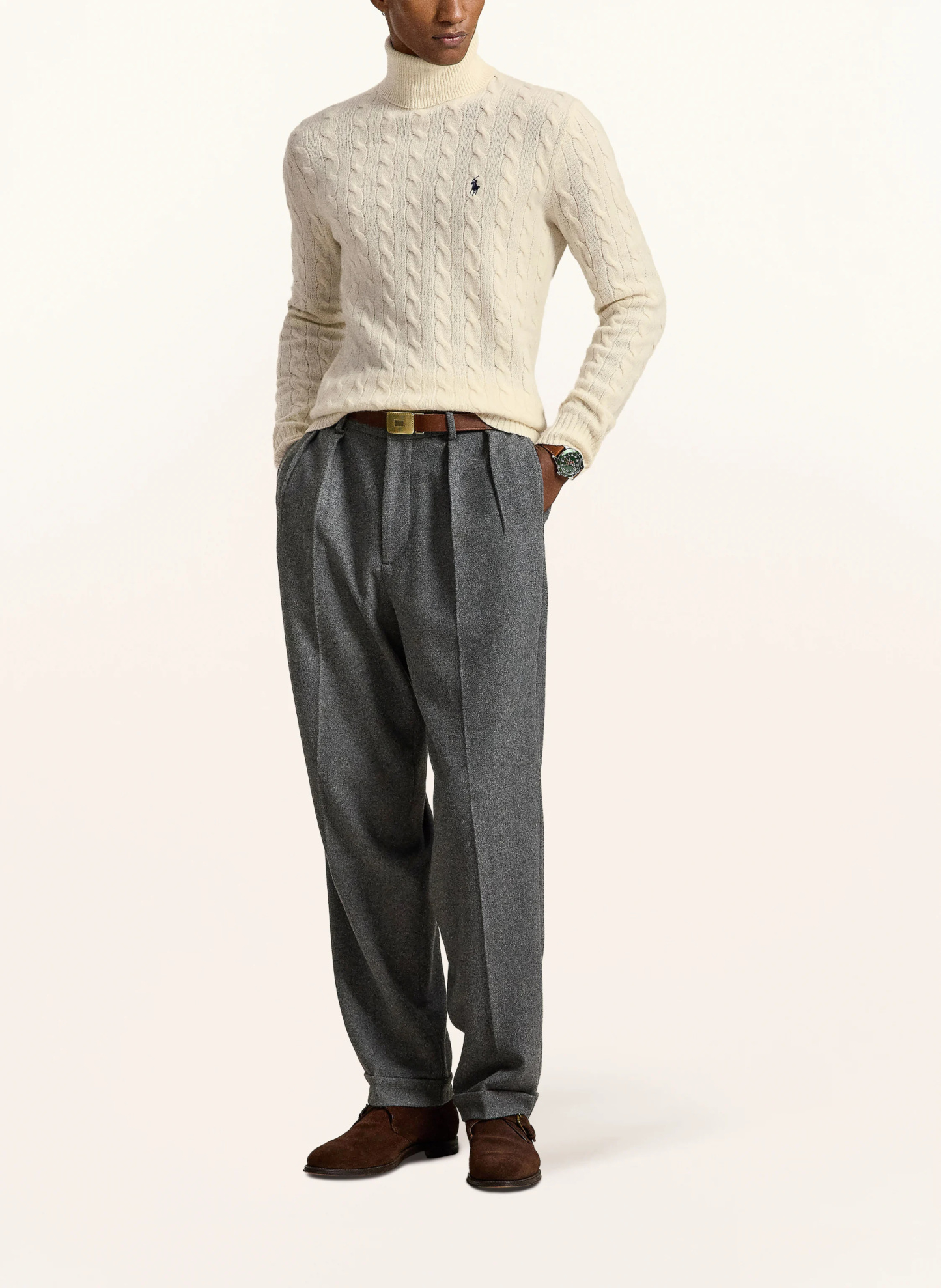 POLO RALPH LAUREN Rollkragenpullover – CREME