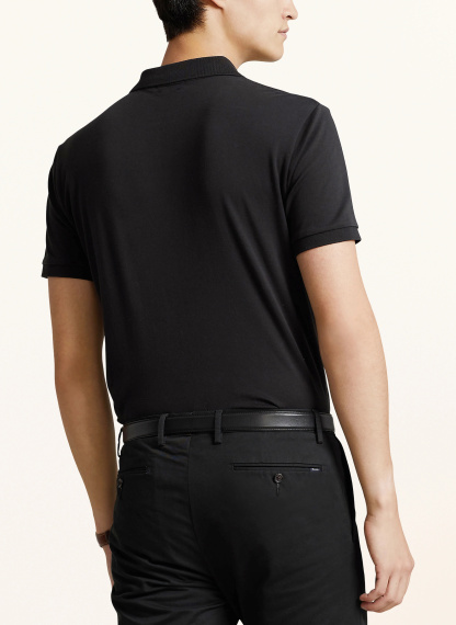 POLO RALPH LAUREN Jersey-Poloshirt Custom Slim Fit – SCHWARZ