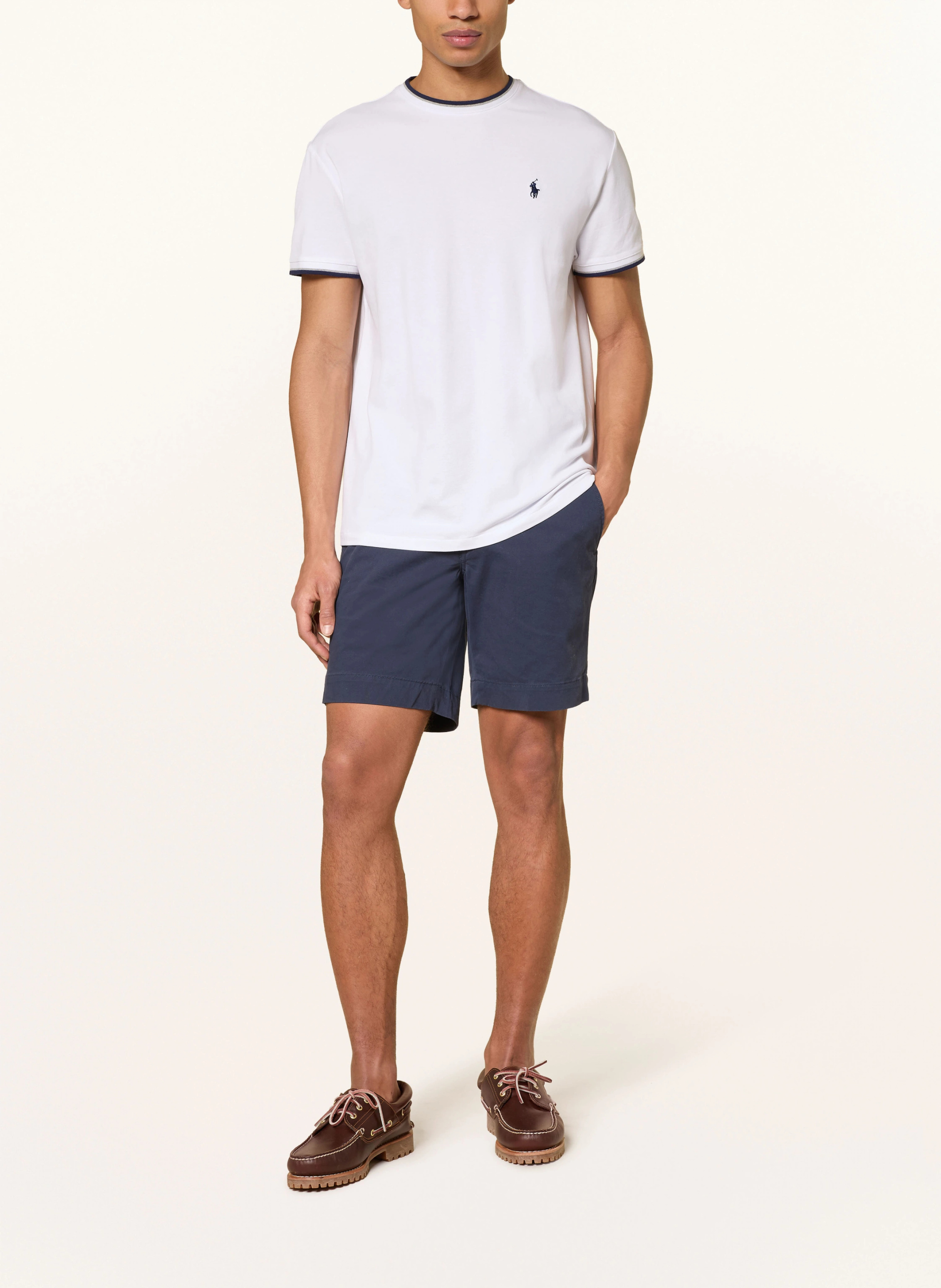 POLO RALPH LAUREN T-Shirt – WEISS / GRAU / DUNKELBLAU