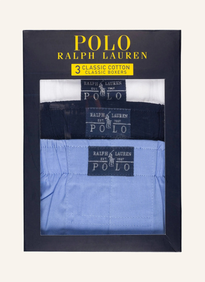 POLO RALPH LAUREN 3er-Pack Boxershorts – 001 WHITE/ BLUE/ NAVY