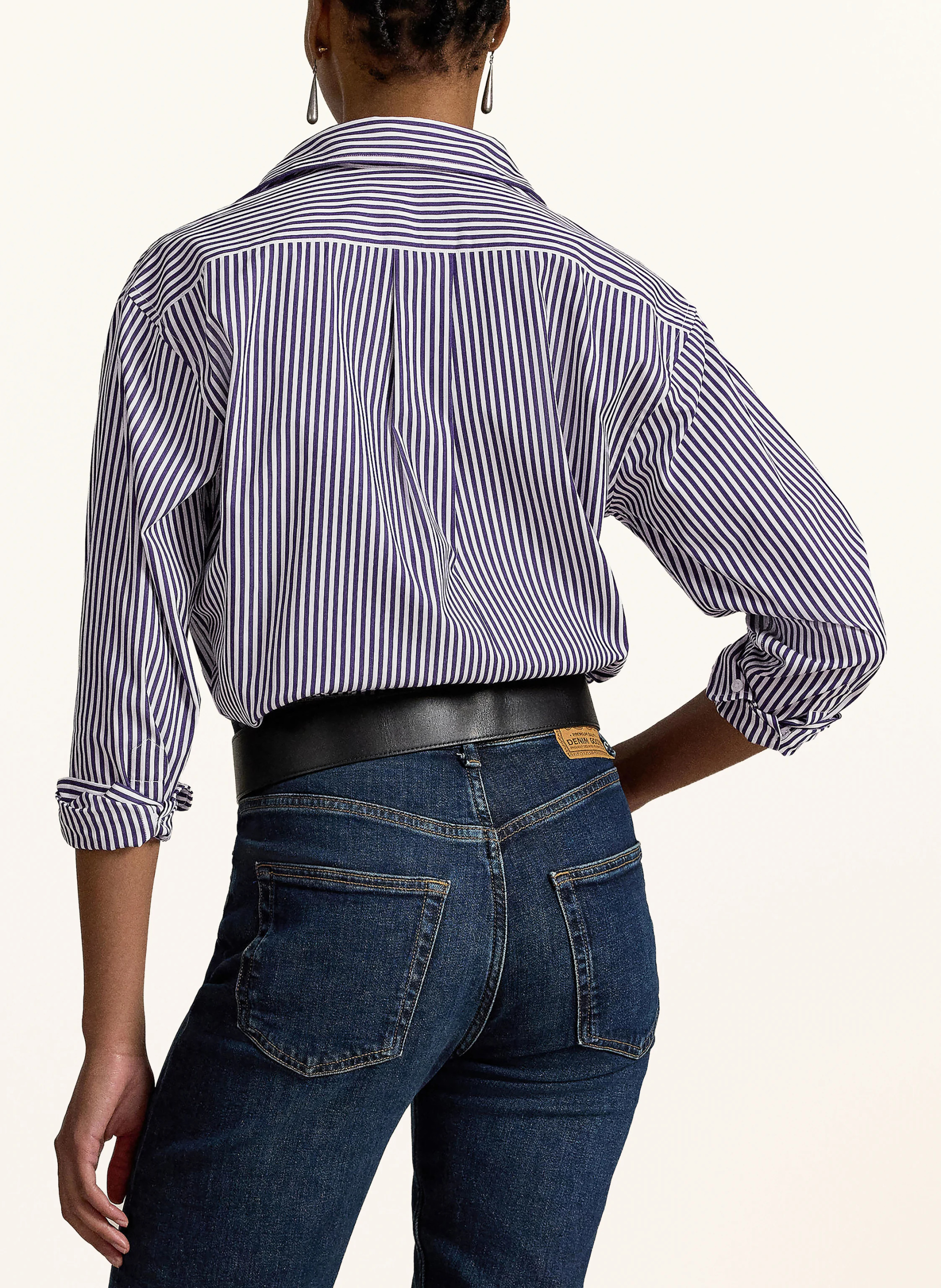 POLO RALPH LAUREN Hemdbluse – DUNKELBLAU / WEISS
