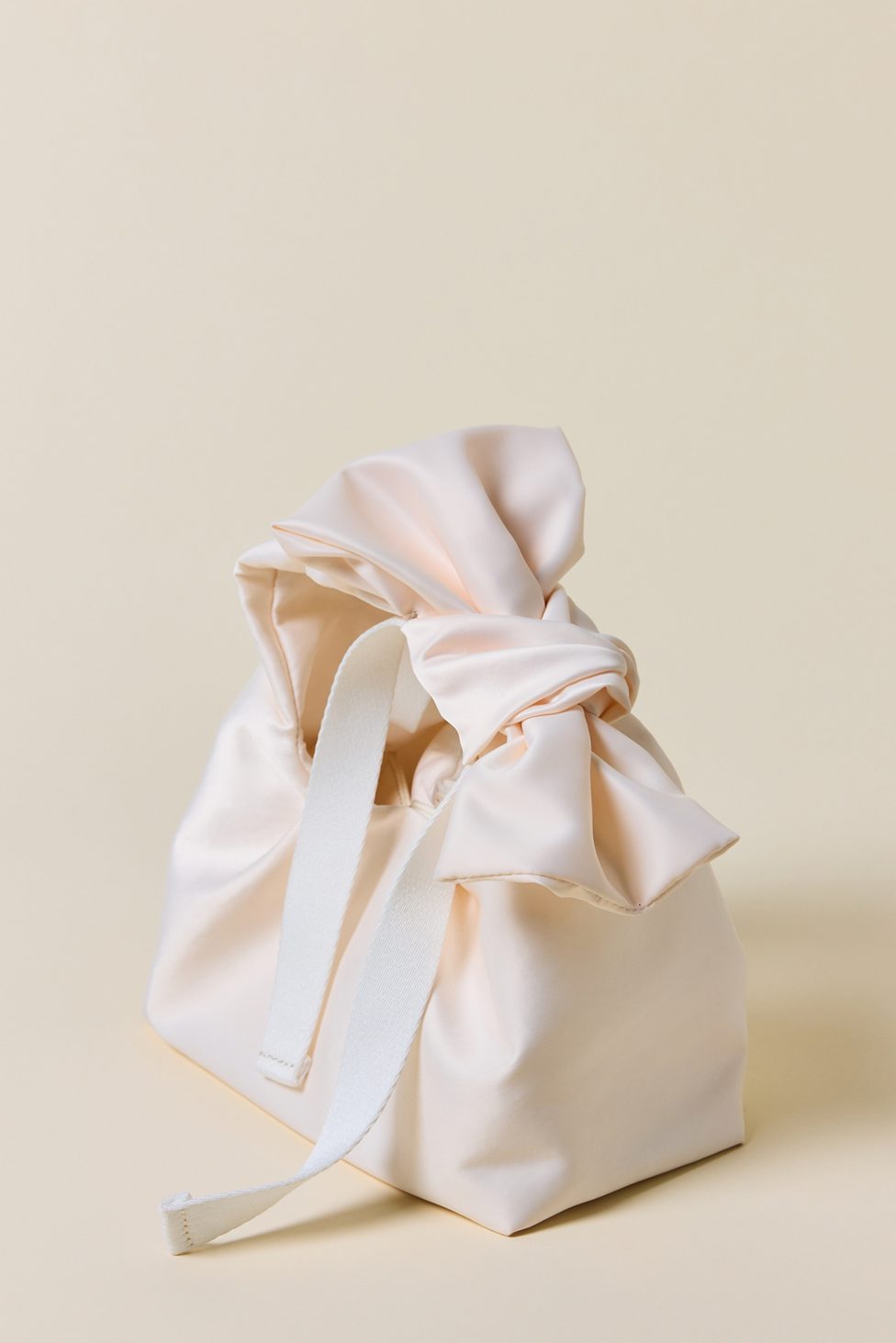 UO Halle Bow Satin Crossbody Bag - Ivory