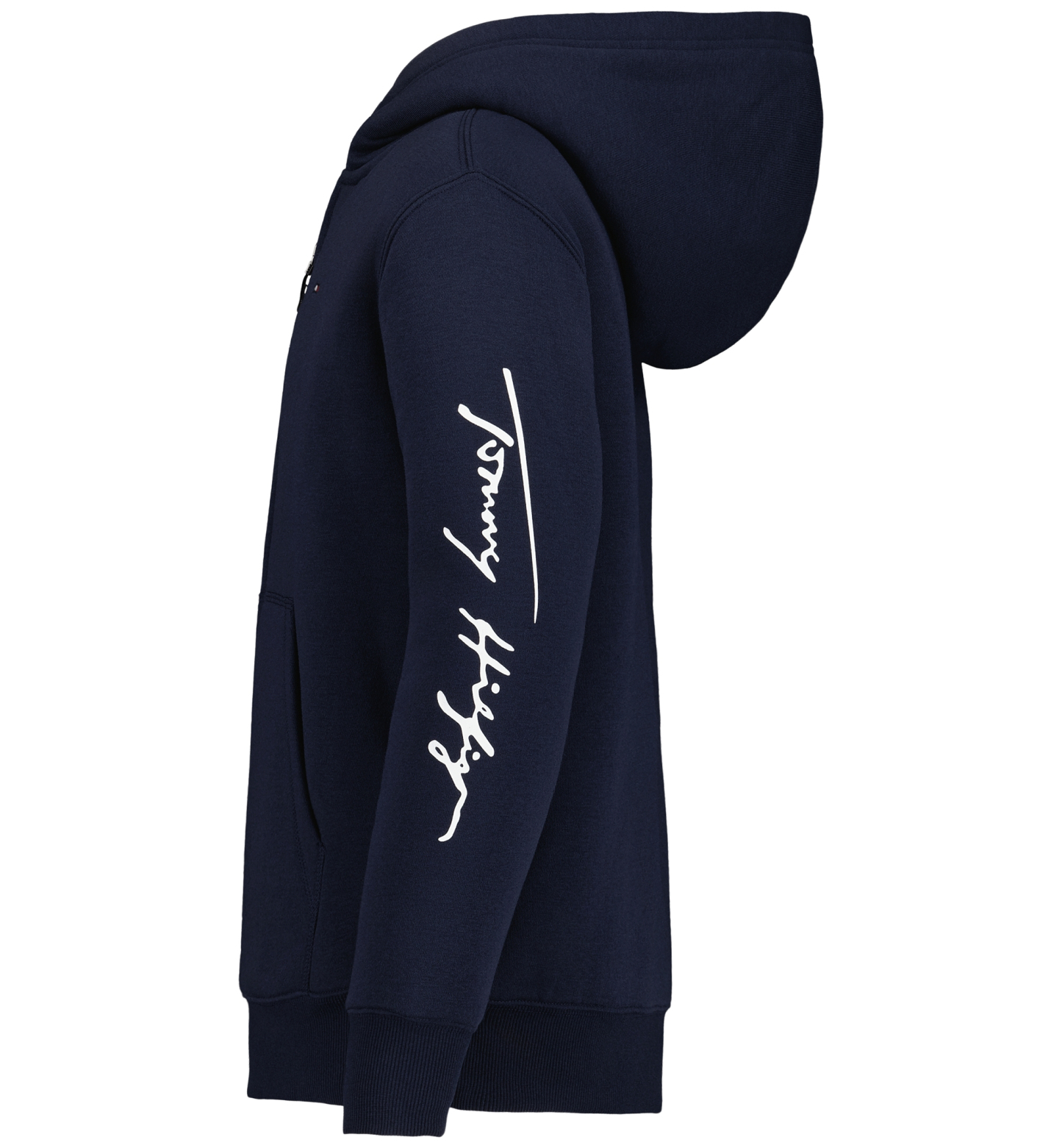 Tommy Hilfiger Boys' Signature Sherpa Lined Full Zip Hoodie - Navy Blazer