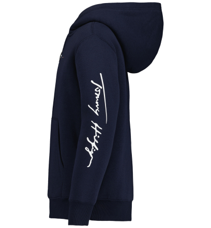 Tommy Hilfiger Boys' Signature Sherpa Lined Full Zip Hoodie - Navy Blazer