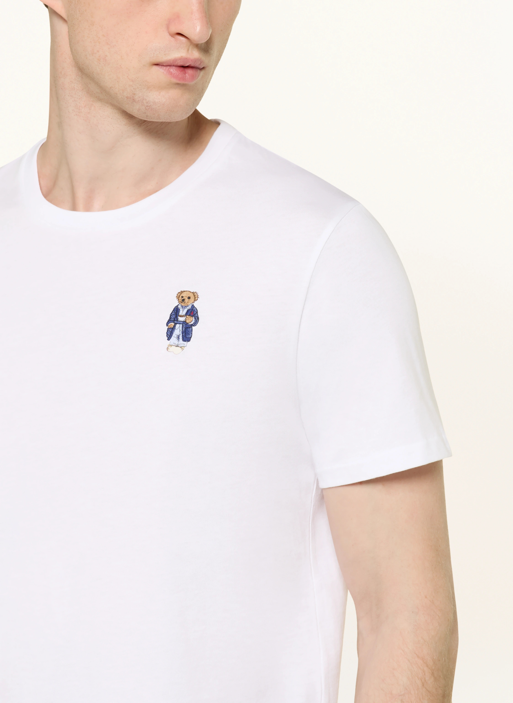 POLO RALPH LAUREN Schlafanzug – WEISS / HELLBLAU / BLAU