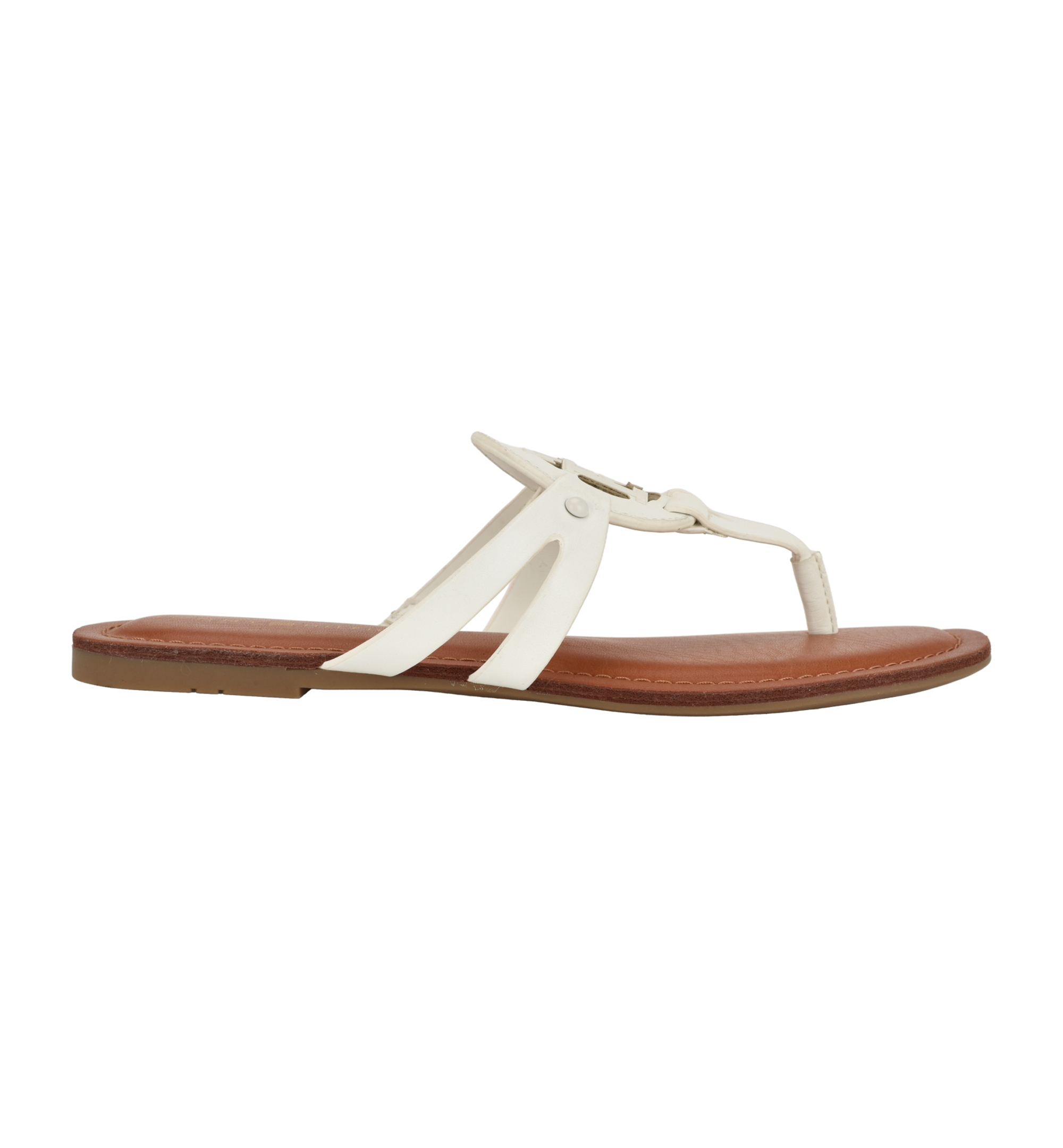 Tommy Hilfiger Women's Lerriz Logo Flat Thong Slide Sandals - White