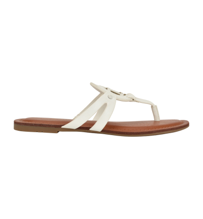 Tommy Hilfiger Women's Lerriz Logo Flat Thong Slide Sandals - White