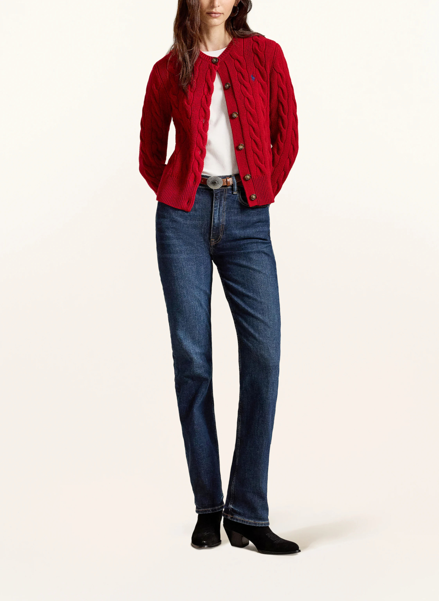 POLO RALPH LAUREN Strickjacke – ROT