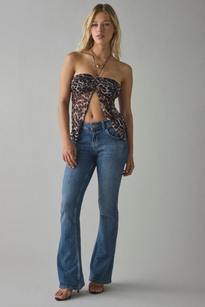 BDG Brooke Low-Rise Flare Jeans - Vintage Mid Indigo